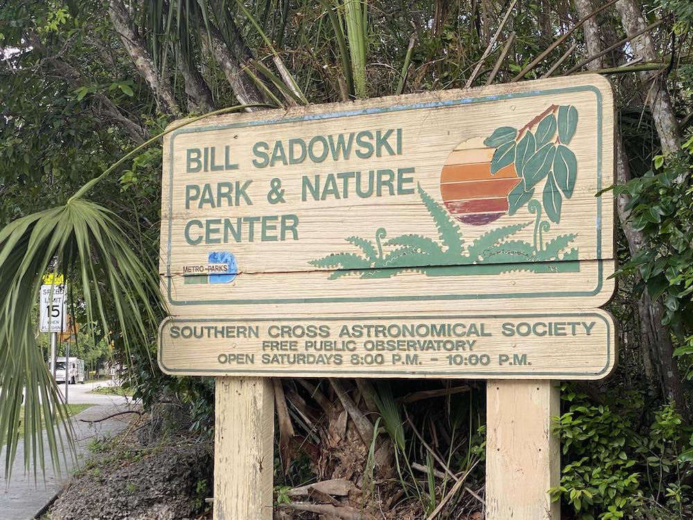 Bill Sadowski Park sign