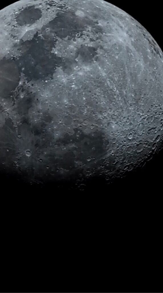 Moon zoomed in