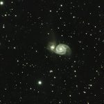 The Whirlpool Galaxy M 51 with NGC 5195