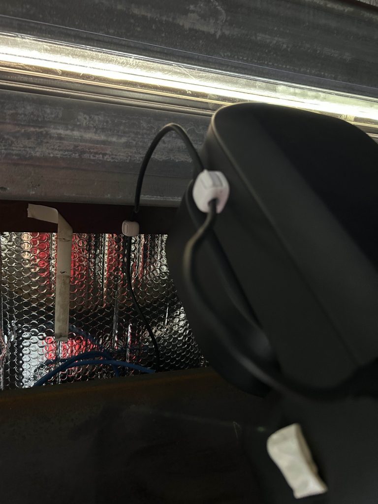 Seestar S50 in EQ mode with Carlos Method cable clip management system.