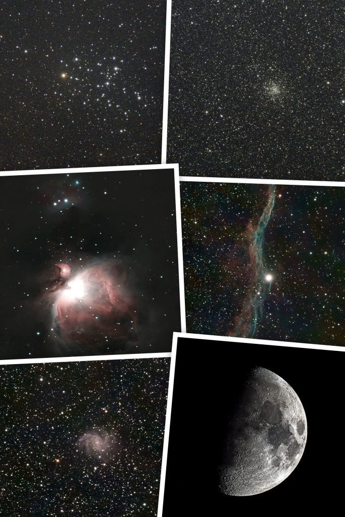 Images captured from Easy Scopes Remote Observatories in Big Bend, Texas.