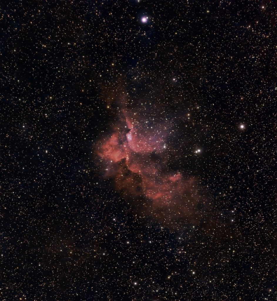 Wizard Nebula SH2-142 with Seestar S30 from Big Bend, TX